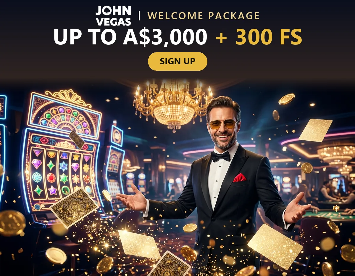 john-vegas-casino-host-in-a-neon-lobby-with-the-welcome-package-up-to-a-3-000-and-300-free-spins
